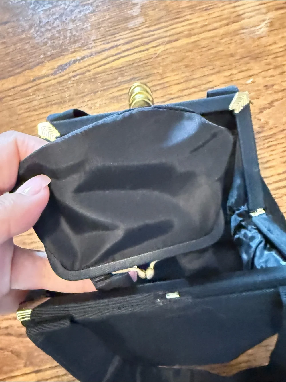 Classic Black Women's Top-Handle Evening Bag